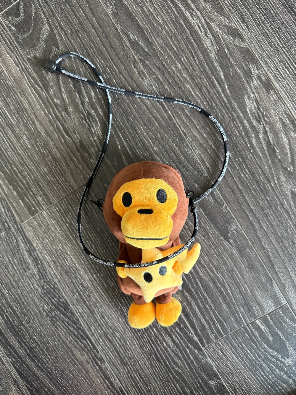 Bape Baby Milo Star Ape Head Plush Crossbody Bag